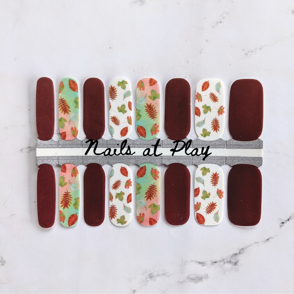 5 for $15 Nail Wraps- Kicking Leafs